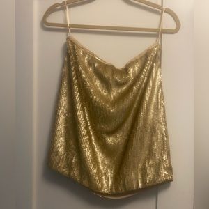 Gold sequin jcrew skirt size 4